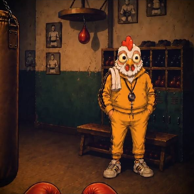 Official reveal art — InOut's first look at the KO Million boxer character